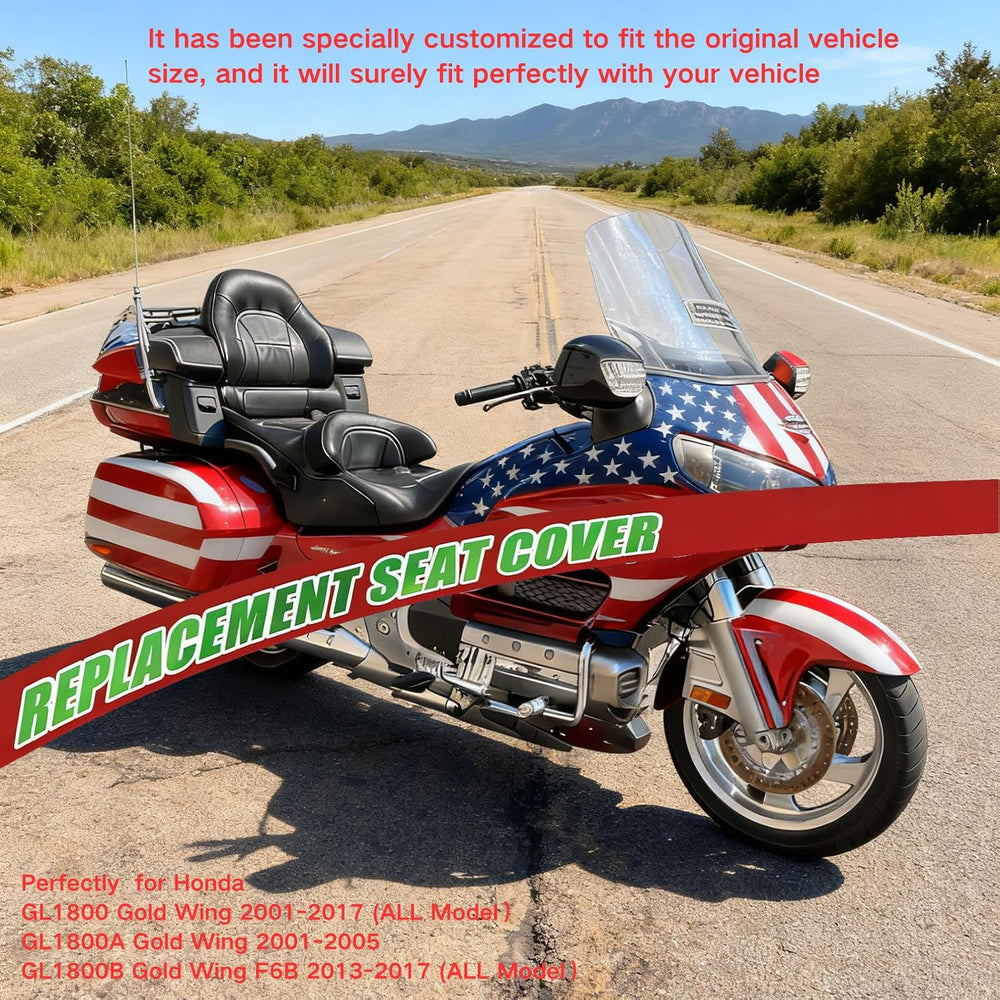 Full Wrap-Around Seat Cover for Honda GL 1800 GL1800 Gold Wing 2001-2017 /Pre...