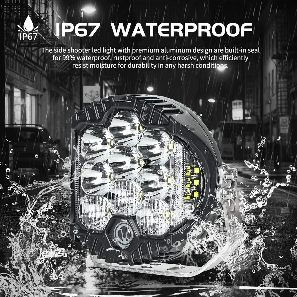 7 Inch Round LED Offroad Light with DRL, 90W Driving Light LED Light Bar, 800...