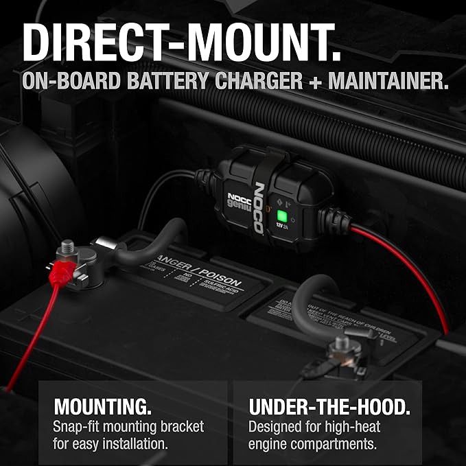 NOCO GENIUS2D: 2A 12V Smart Onboard Battery Charger