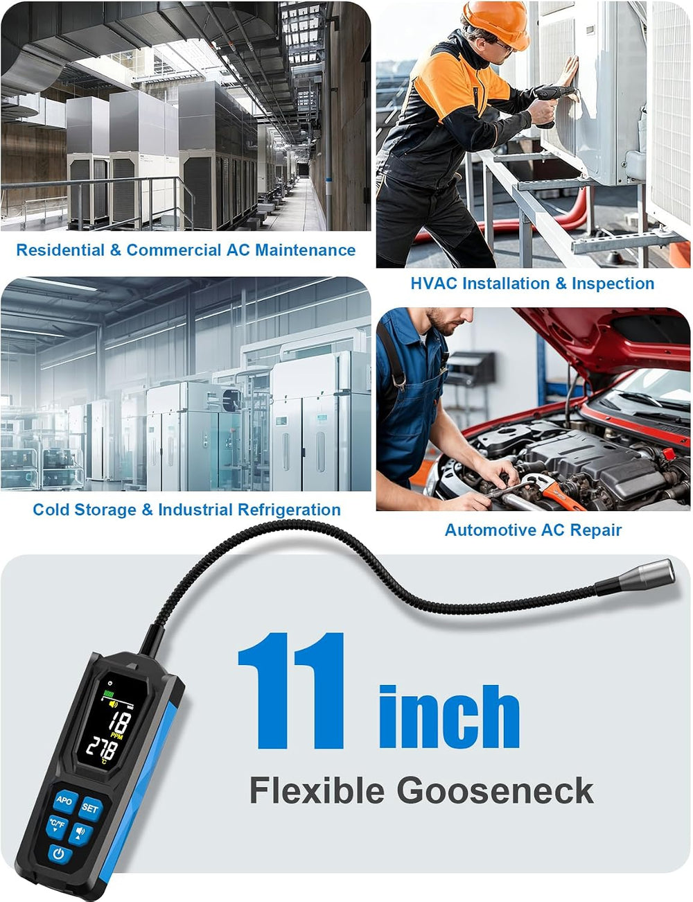 Freon Leak Detector, HVAC Freon Leak Detector, Automotive AC Leak Detection K...