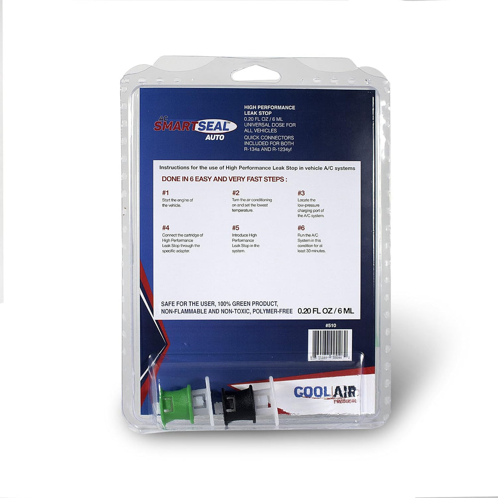 AC SmartSeal Auto A/C Leak Repair Kit | Stop & Seal Metal & Rubber A/...