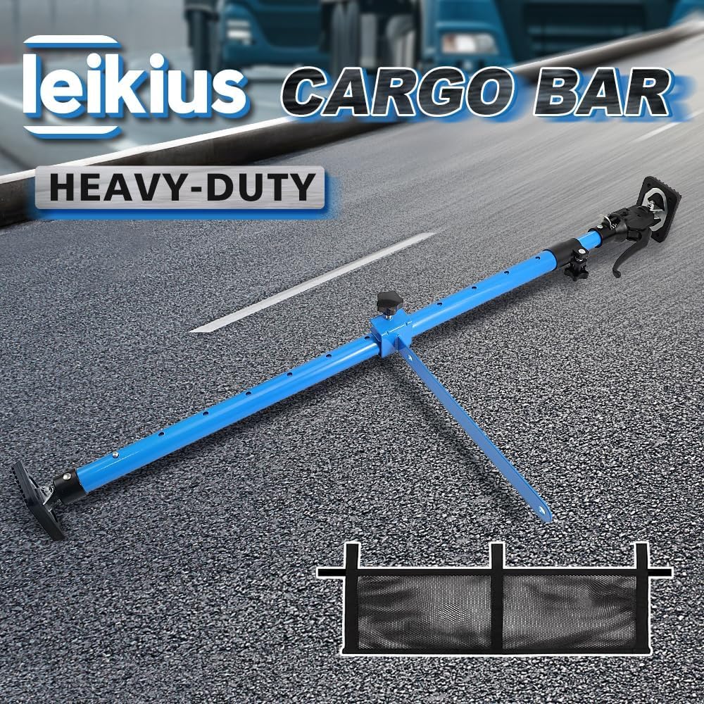 79 inch Heavy Duty Adjustable Cargo Bar,200LB Capacity，Non-Slip Truck Bed Div...
