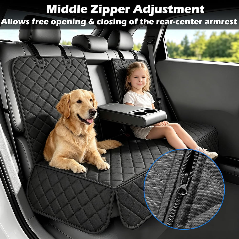Scratchproof Pet Bench Seat Covers and Door Cover for Cars, SUVs