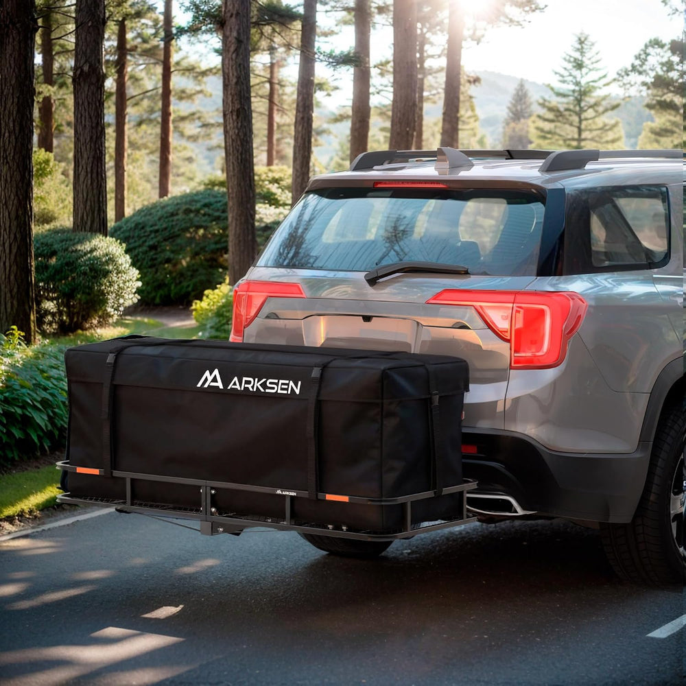 ARKSEN 60 x 23 x 5.5 Inch Hitch Cargo Carrier, 500 Lbs Capacity 2'' R...