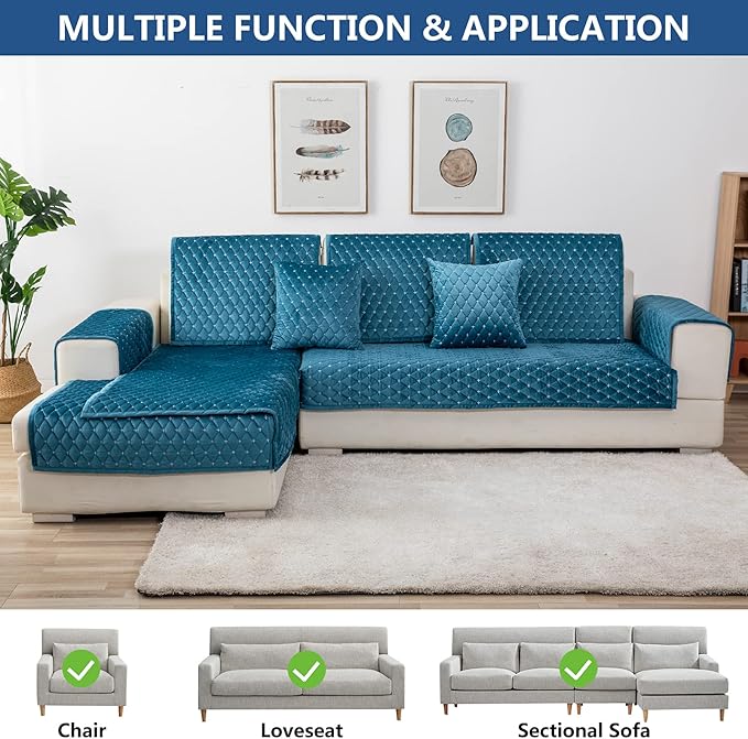 Eismodra Couch Cover, Sectional Couch Covers, Sofa Covers