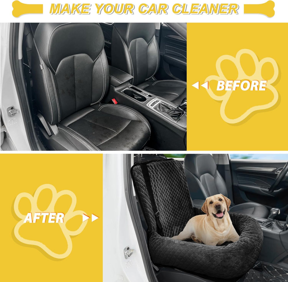 Dog Car Seat for Small Medium Dogs,Detachable Washable Travel Safety Pet Boos...
