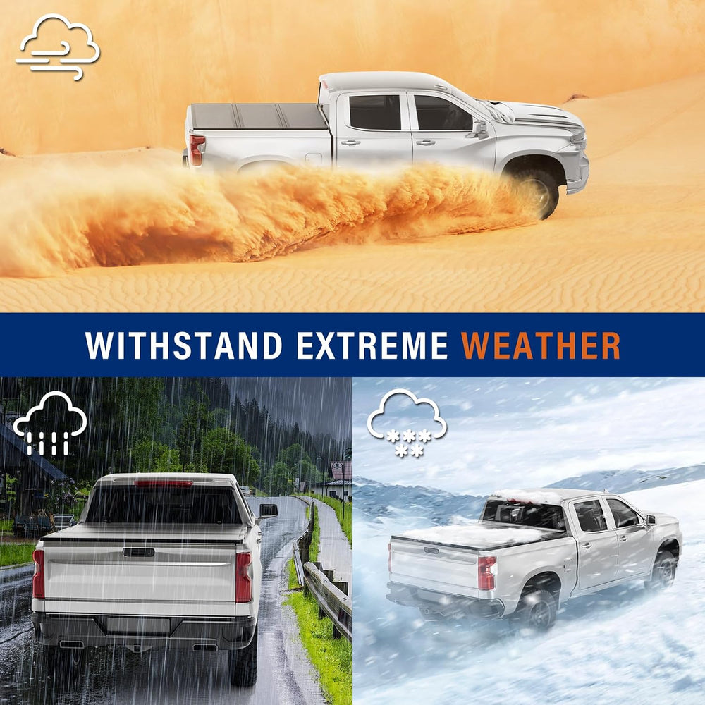 Fold Truck Bed Covers Fits 2007-2026 Chevy Silverado/Sierra 1500