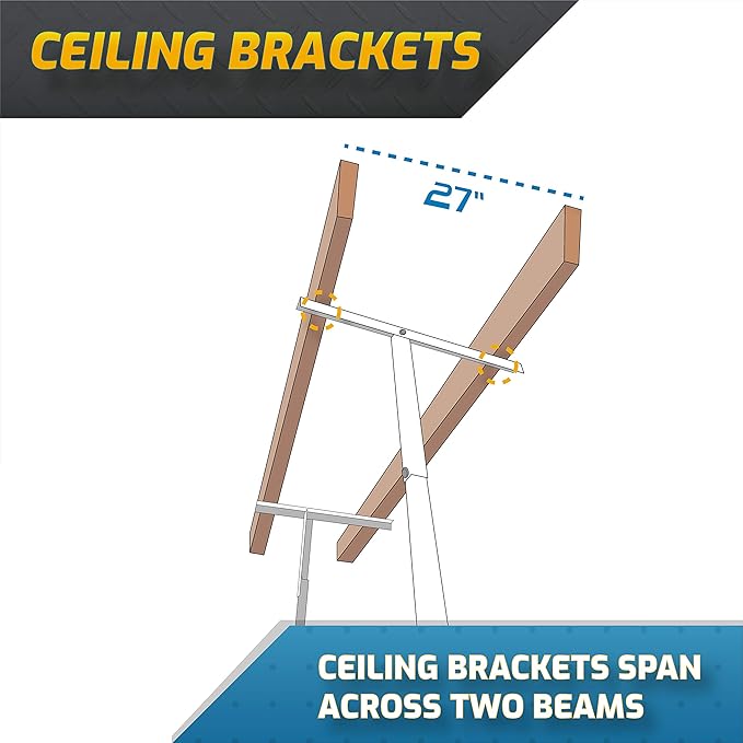 MonsterRax Overhead Garage Storage Rack 2 x 6 Ceiling Rack