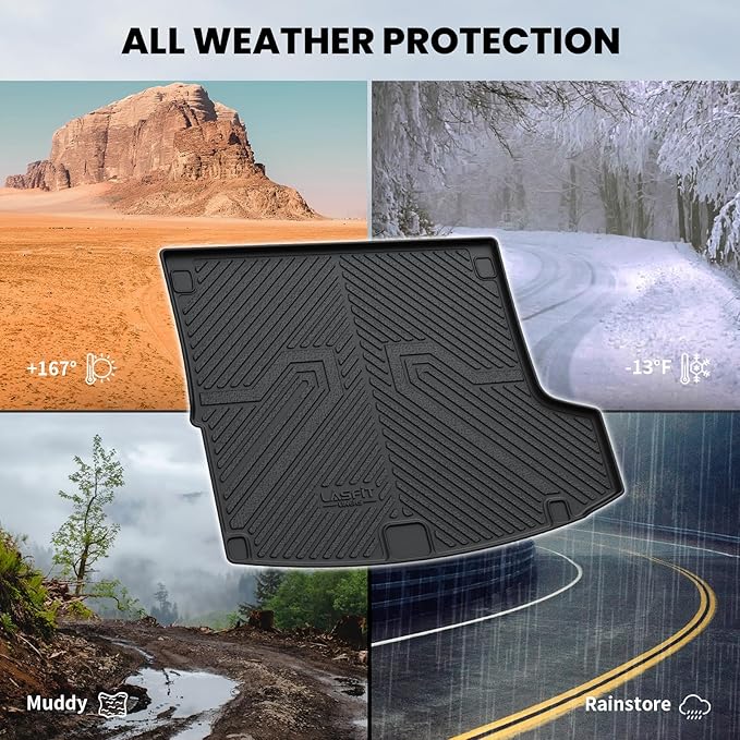 LASFIT Trunk Mat for Acura RDX 2025 2024 2023 2022 2021 2020 2019, All Weather