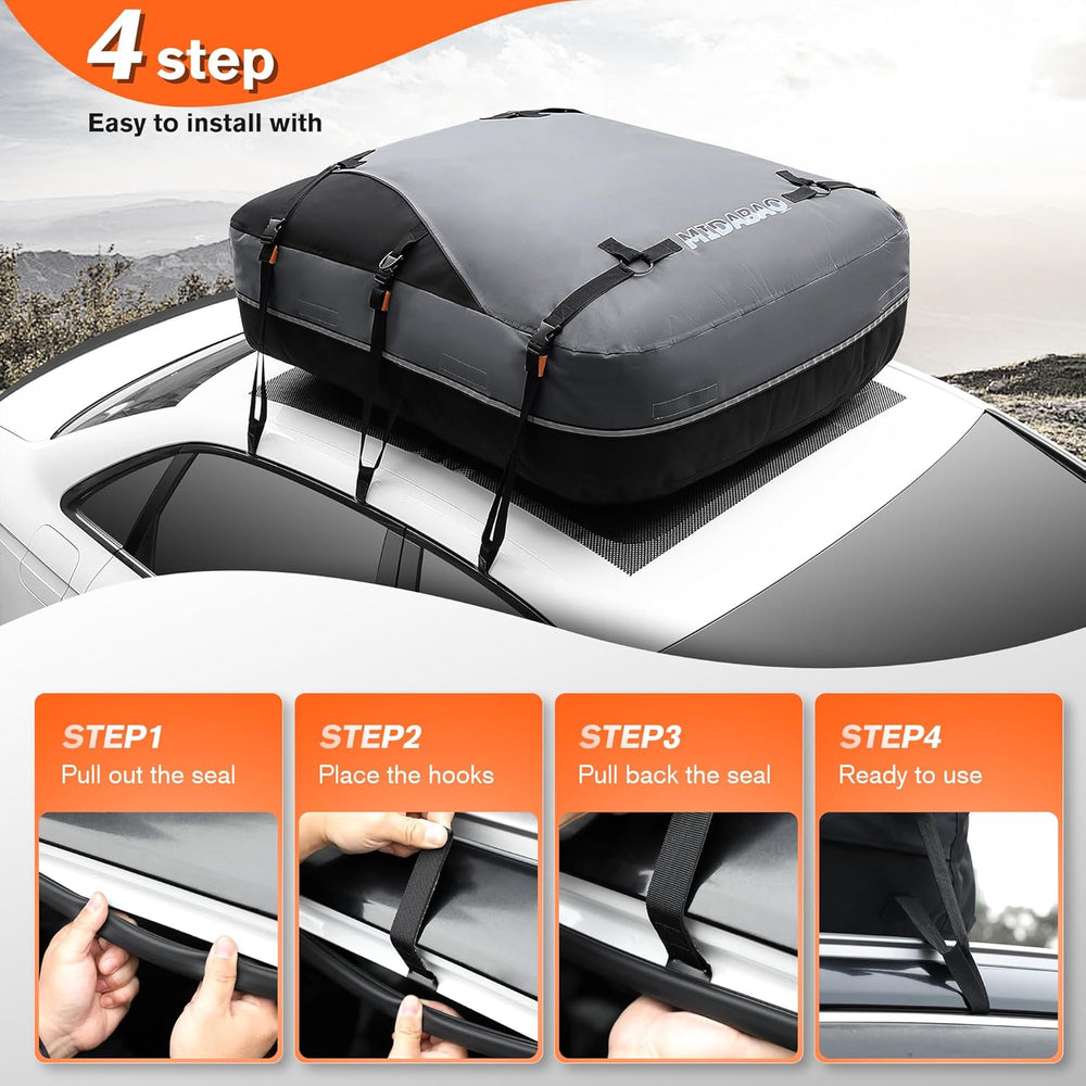 Waterproof Rooftop Cargo Carrier Bag, 100% Waterproof Sealing with Anti-Slip ...