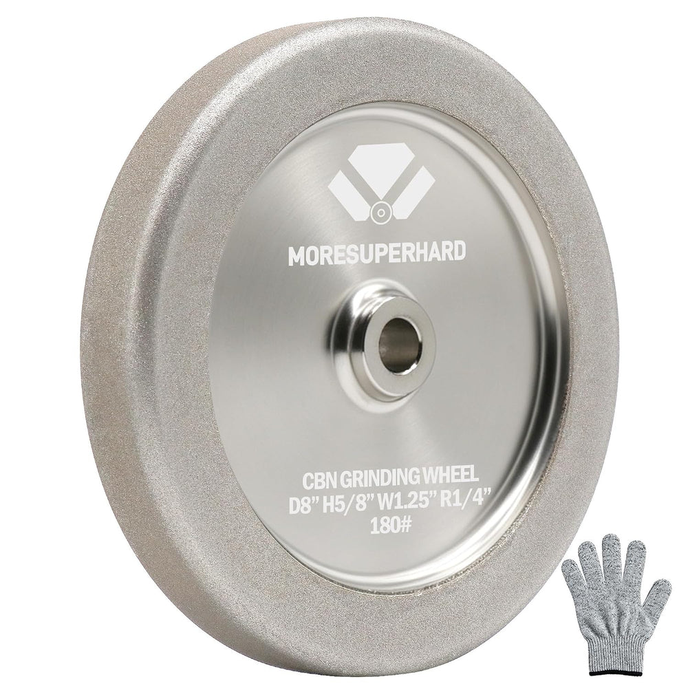 4 in 1 CBN Grinding Wheel 8" Dia x 1.25" Wide x 5/8" Arbor, 18...