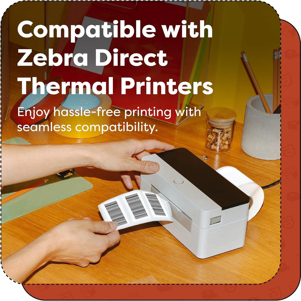 4" X 10" Direct Thermal Labels (1600 Count, 10 Rolls)