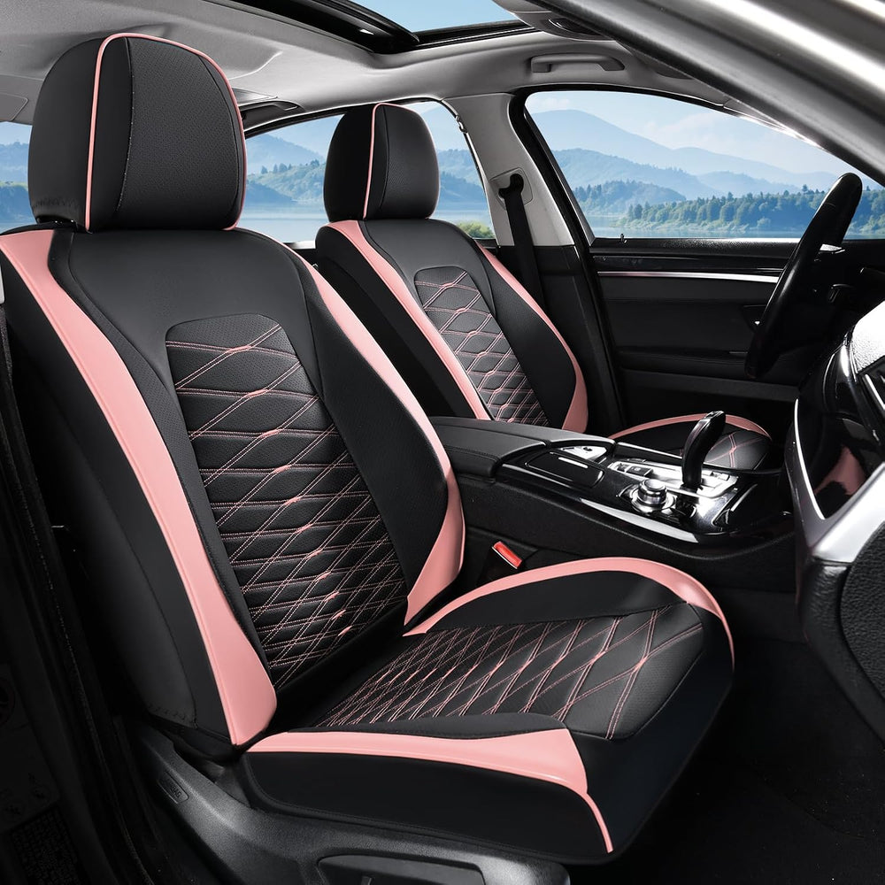 Leather Seat Covers, Car Seat Covers Full Set, Car Seat Protector Waterproof,...