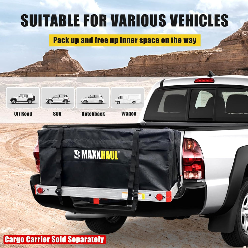 MaxxHaul 70209 Soft Shell Cargo Carrier Bag for Hitch Mount Cargo Rack - Heav...