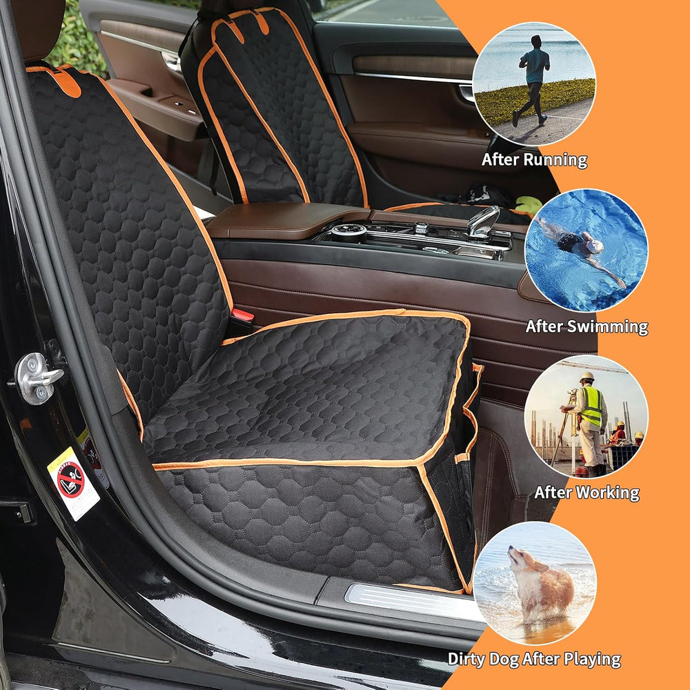 2 Packs Front Seat Car Cover, Waterproof Dog Car Seat Cover, Non-slip & S...