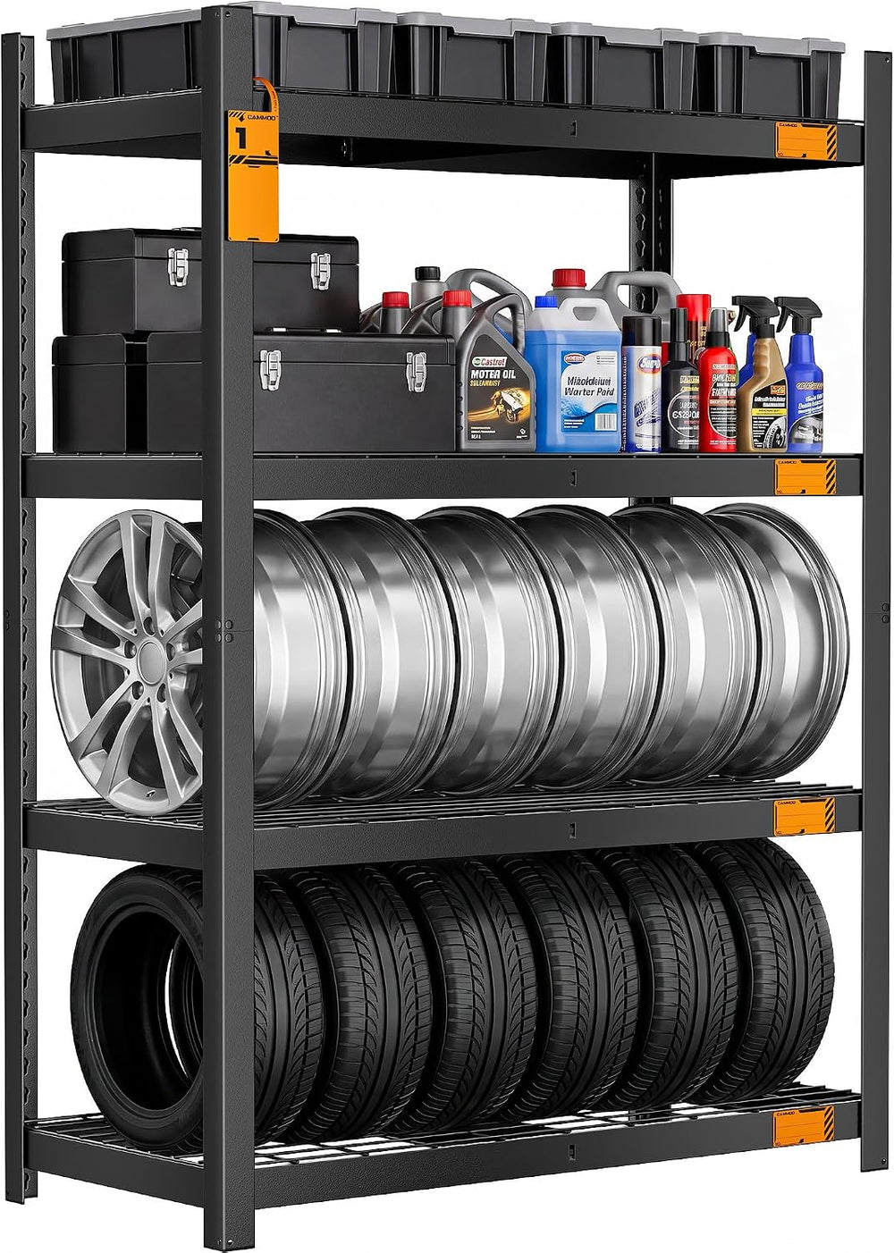 CAMMOO 3200LBS Storage Shelves, 4 Tier Wire Shelf 40" W x 20" D x 6...
