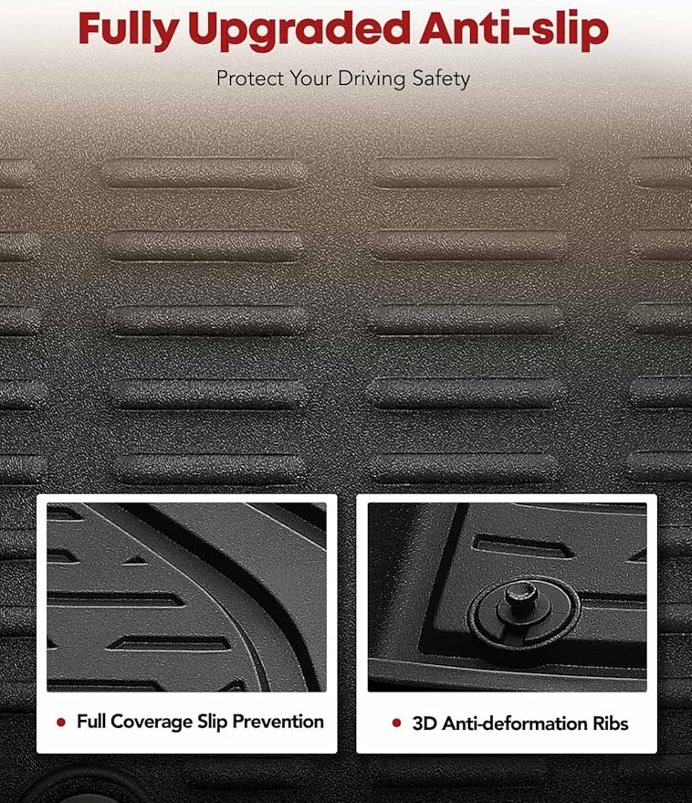 YHTAUTO Floor Mats Fit 2020-2024 Hyundai Sonata & 2021-2025 Kia K5 FWD