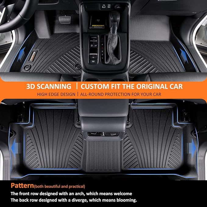 Binmotor-All Weather Floor Mats Cargo Liner Set