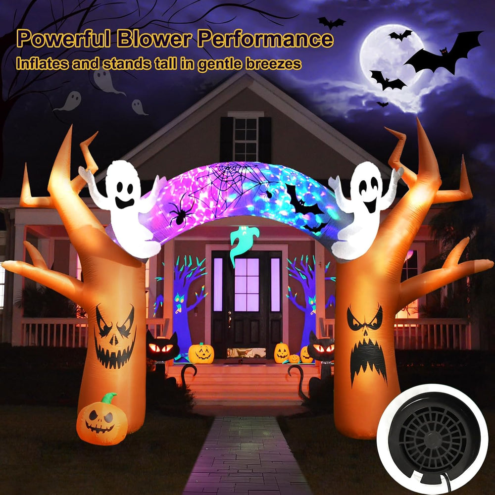 17 FT Halloween Inflatable Tree Archway Outdoor Yard Decoration