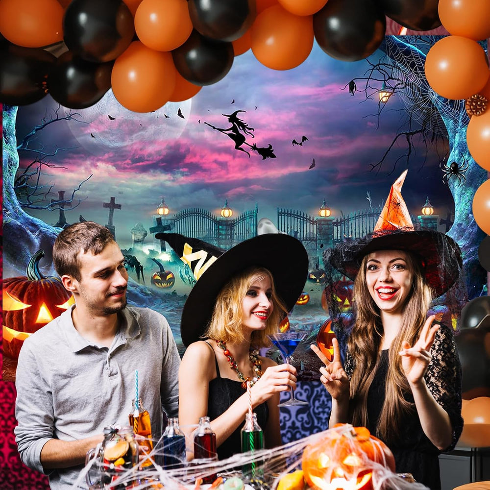 Halloween Backdrop Halloween Party Backdrop Moon Night 10 x 7 ft