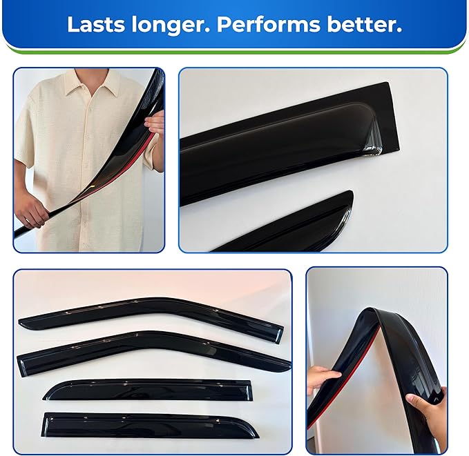 KPY Window Visor Rain Guard Compatible
