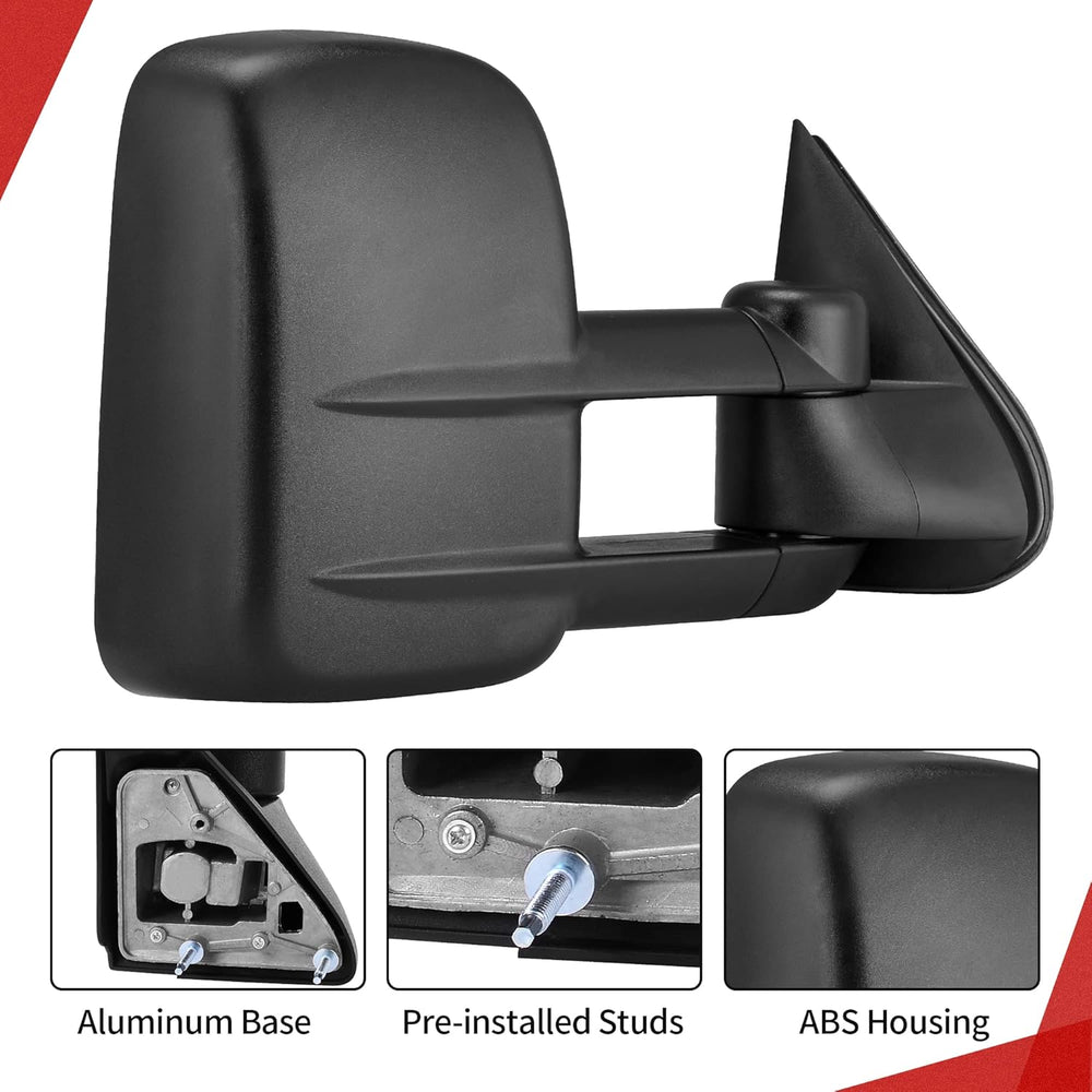 Towing Mirrors for 88-98 Chevy GMC C/K 1500 2500 3500 Pickup Pair Set Manual ...