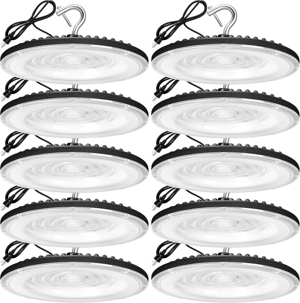 XYCN 100W UFO Led High Bay Light(10 Pack),IP66 Waterproof,120VAC,15050LM 5000...