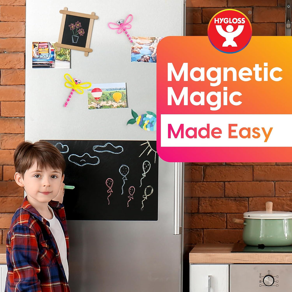 Hygloss 1,000 Pcs Magnetic Dots with Adhesive Backing 3/4-Inch Round Sticky