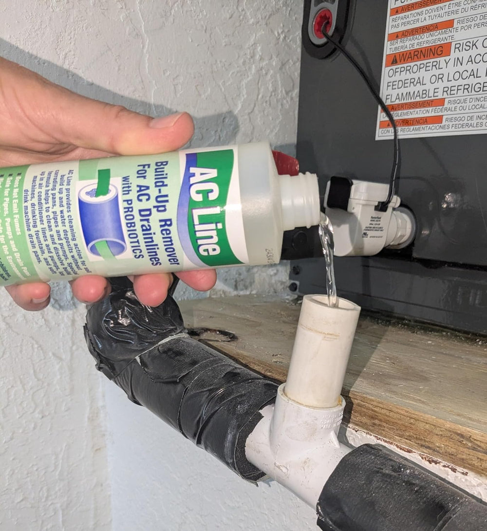 AC Drain Line Cleaner - 4 Pack / 12 Month Supply - Cleans HVAC drain lines, c...