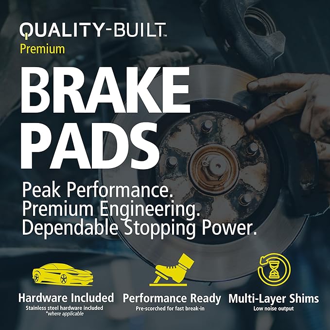 Premium Ceramic Rear Brake Pads Compatible