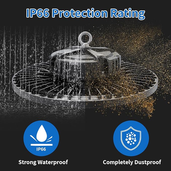 6 Pack UFO LED High Bay Light 150W, 21000 LM, 5000K