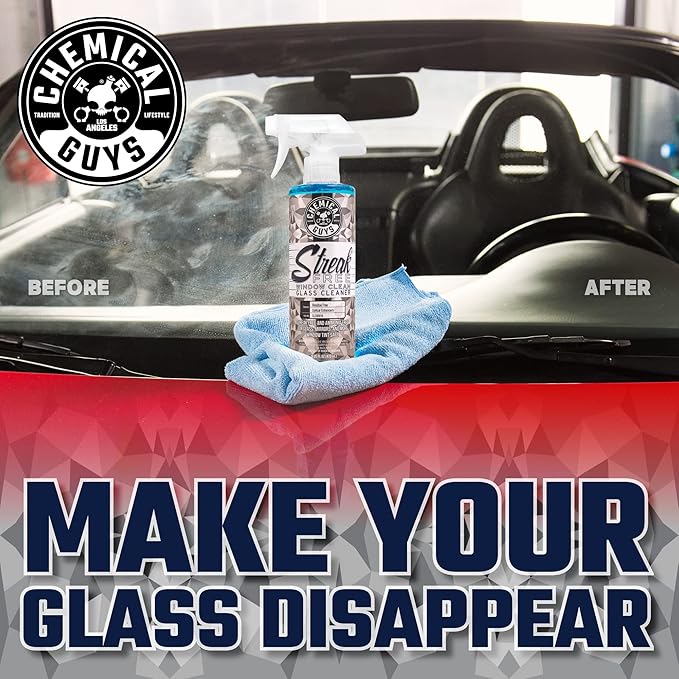 Chemical Guys CLD300 Streak Free Glass & Window Cleaner, Ammonia Free &am...