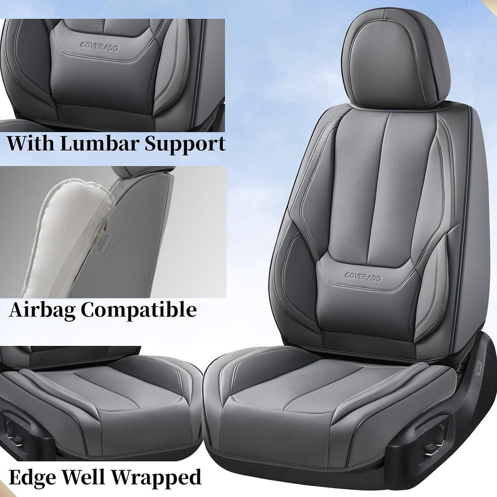 Coverado Car Seat Covers Full Set, Seat Covers for Cars, Car Seat Covers Fron...