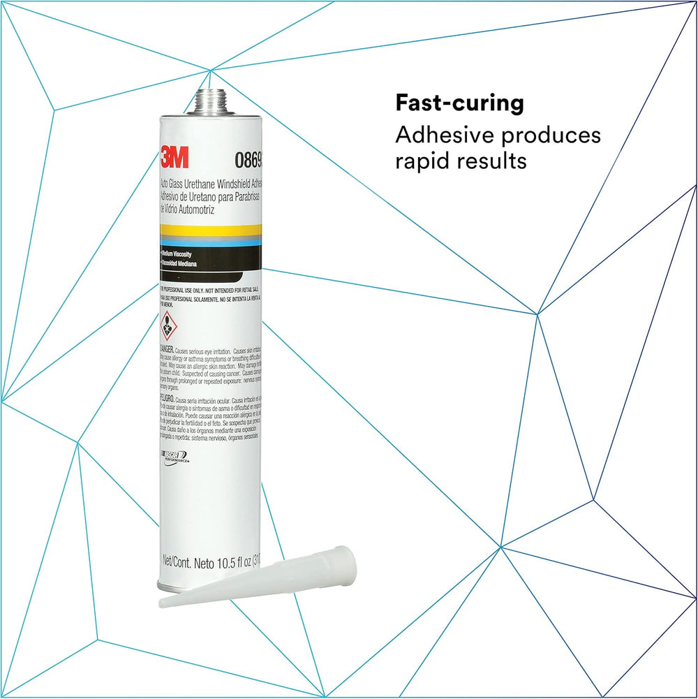 3M Auto Glass Urethane Windshield Adhesive, 08693, Medium Viscosity, High-Str...