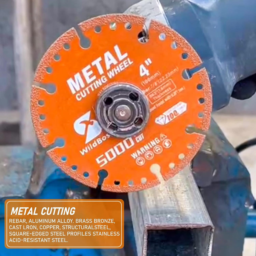Diamond Cutting Wheel 4-1/2 Inch (10PCS) with 7/8" Arbor Hole, Metal Cut...