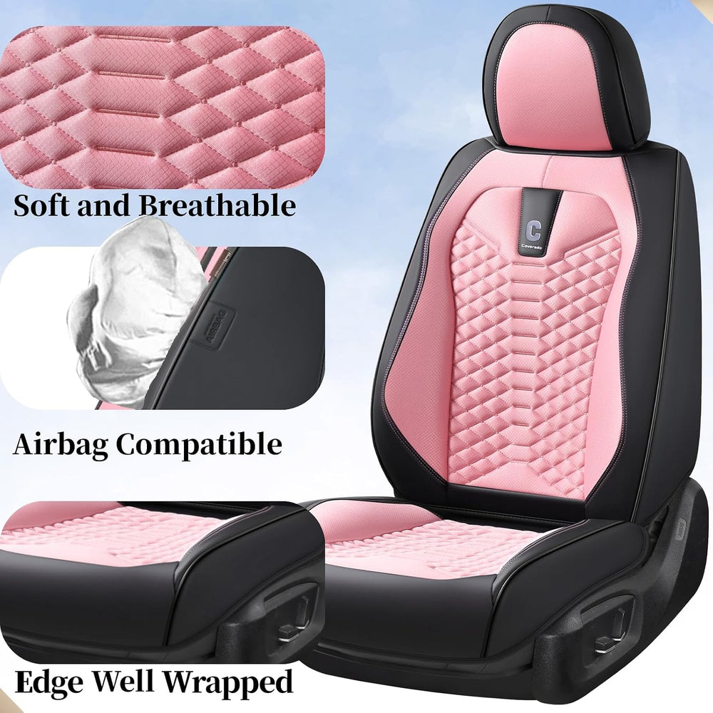 Coverado Car Seat Covers Full Set, 5 Seats Universal Seat Covers for Cars, Br...