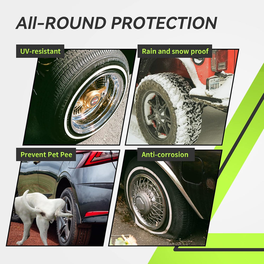 RVMATE RV Tire Covers, Dual Axle Wheel Cover (2 Pack) Fits 27"-30" ...