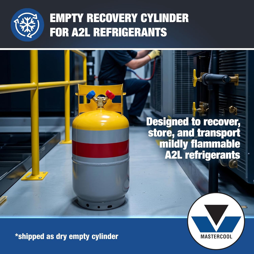 Mastercool 62010-A2L 30 lb A2L Recovery Cylinder, No Refrigerant Included