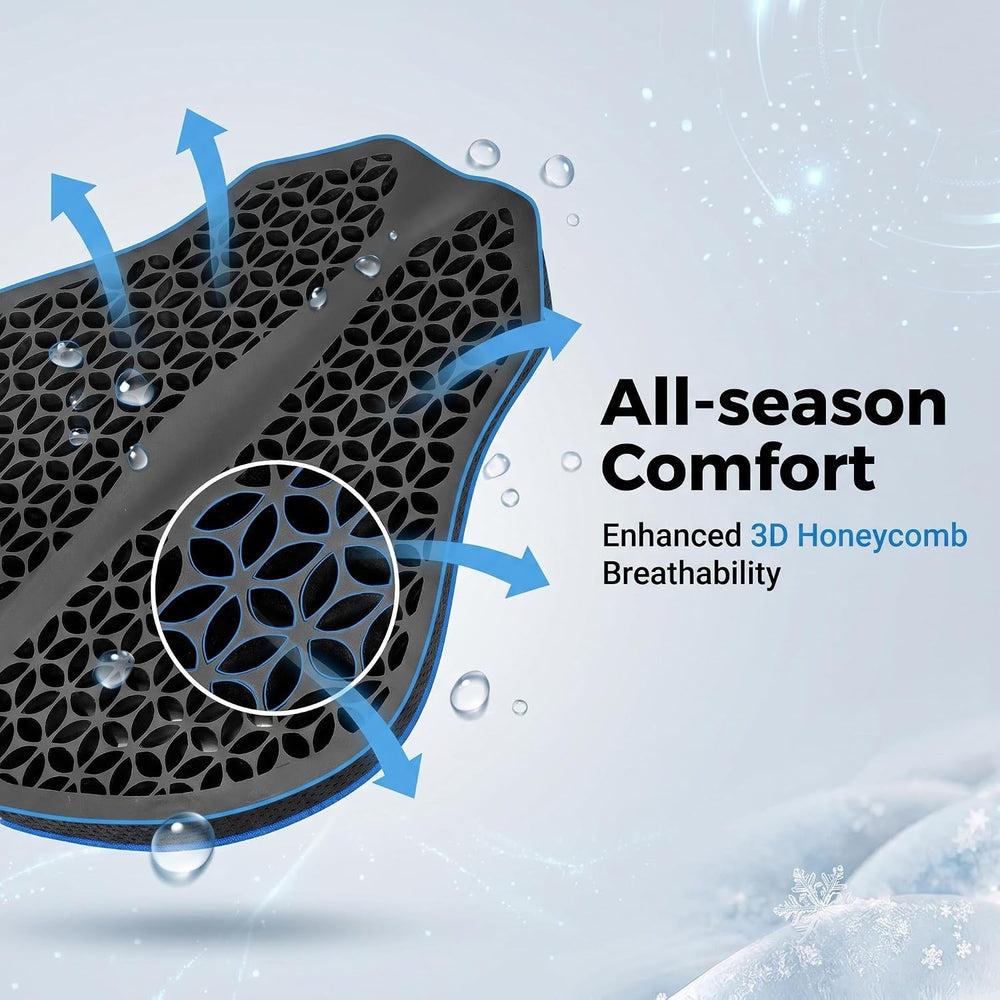 Upgraded Motorcycle Gel Seat Cushion, Universal Motorcycle Seat Pad, Shake Ri...