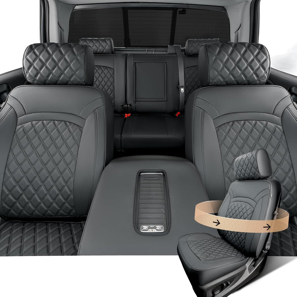 Seat Covers for Chevy Silverado & for GMC Sierra 2014-2018 (Only Crew Cab)