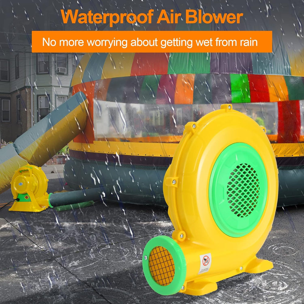 Bounce House Blower, 550W/0.73HP Commercial Air Blower with Double-Sided Fan ...