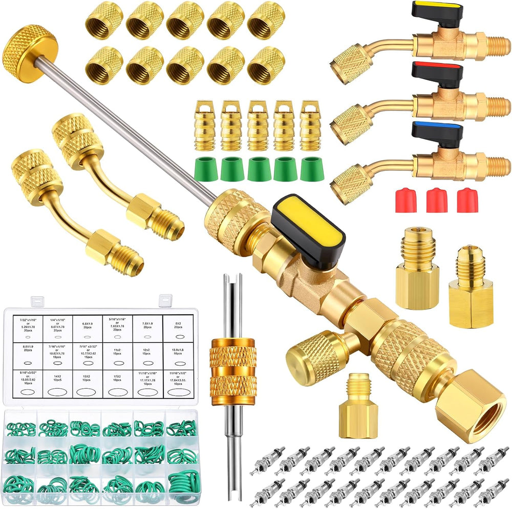 Tujoe 323 Pcs R410a Valve Core Remover Installer Tool Valve Core and Remover ...