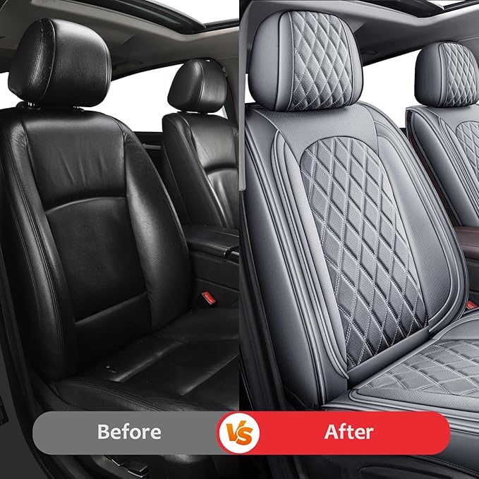 MIROZO Ram Seat Covers, Waterproof Truck Seat Covers Fits
