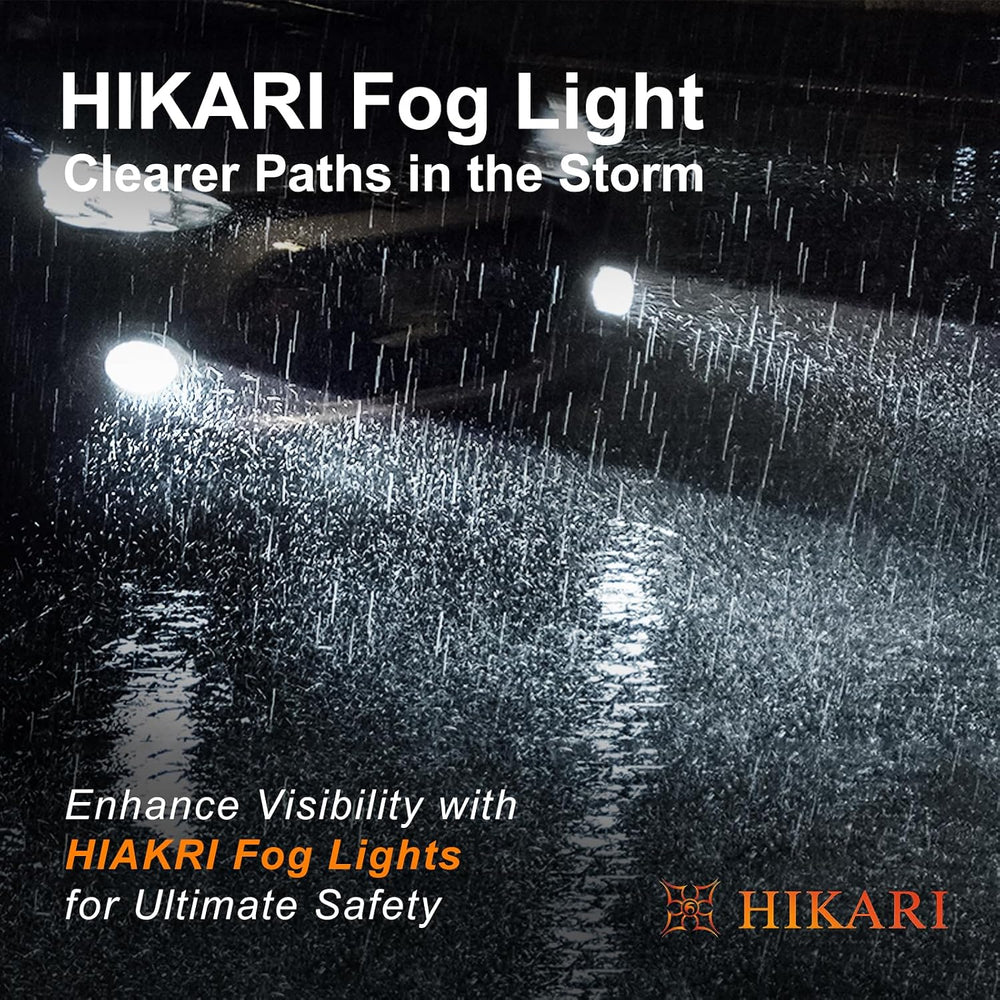 HIKARI WINGS H13 9008 Fog Light, 50000LM Pure White 6000K LED Bulbs, Plug &am...