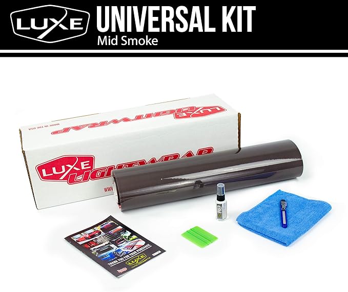 Luxe LightWrap Mid Smoke Gloss Universal Headlight Tail Light Tint Kit