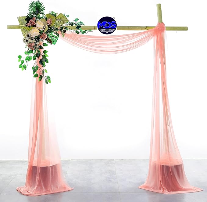MDS Halloween Chiffon Draping Fabric - 2 Panel, 30" Wide x 50ft Long - S...