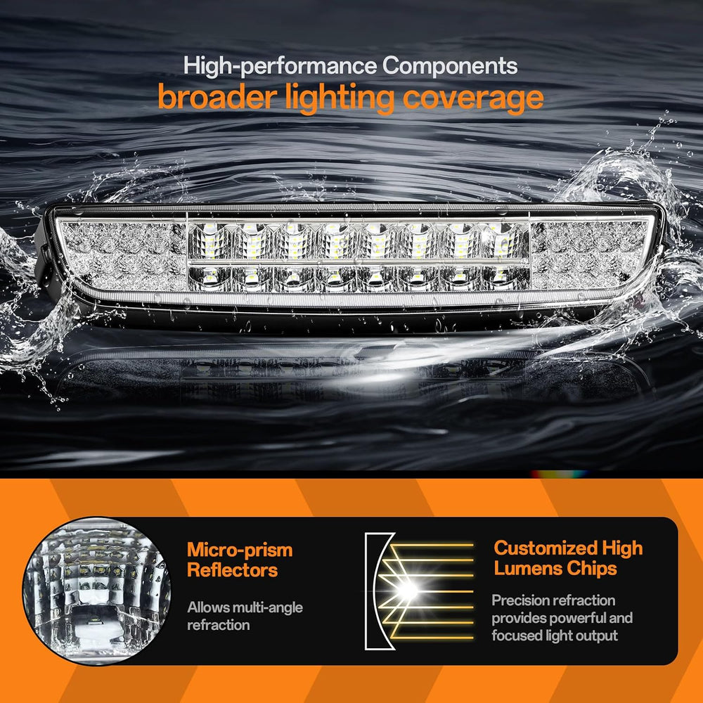 EZGO Light Bar Kit, Golf Cart LED Light Kit for EZGO TXT 1996-2013 Gas&El...