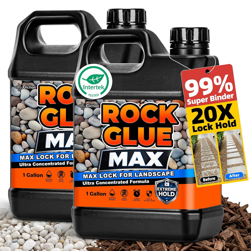 JDicton Rock Glue for Landscaping 2 Gallon - Concentrated Mulch Binder for La...