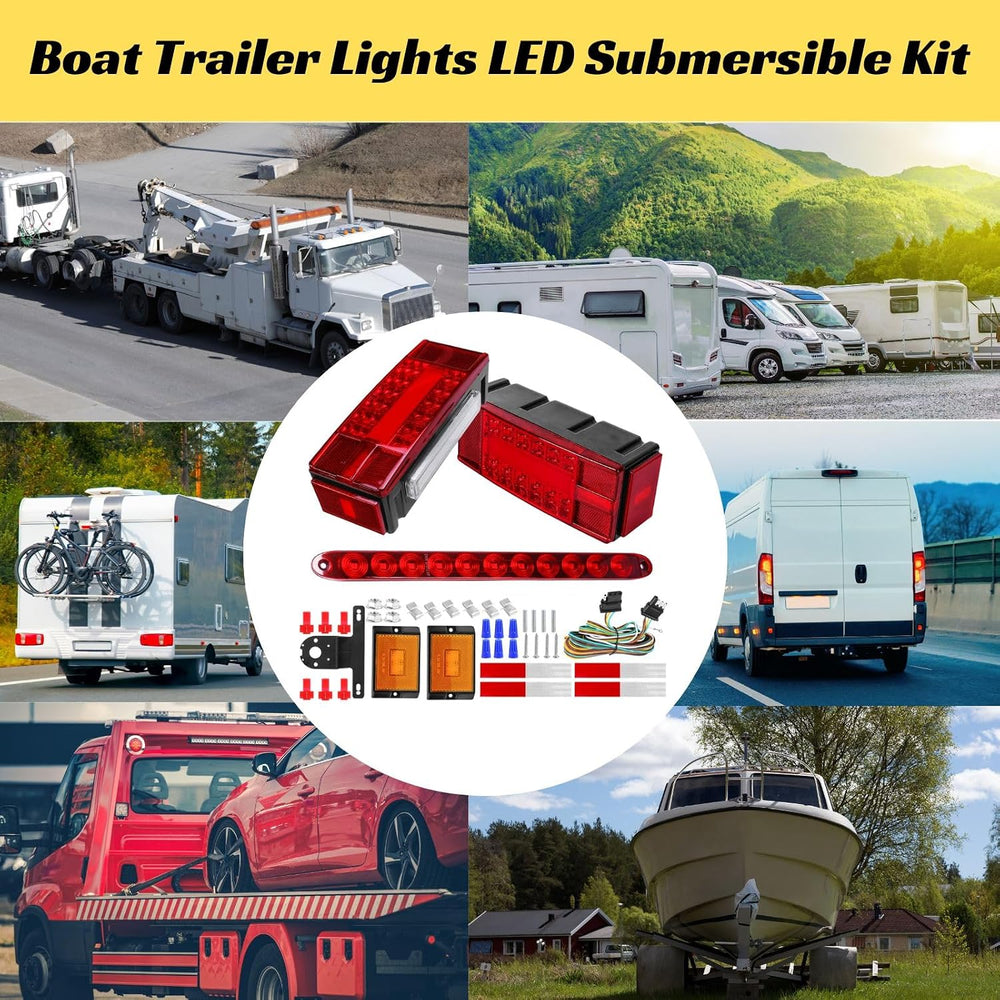 Boat Trailer Lights, Submersible Trailer Light LED Kit