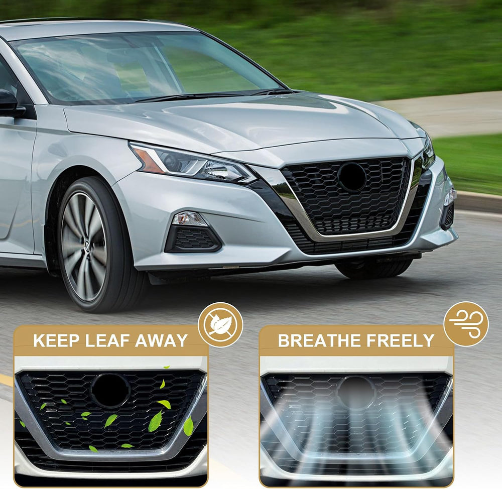 PartsFlow Front Upper Bumper Grille Hood Mesh Grill Assembly Compatible with ...